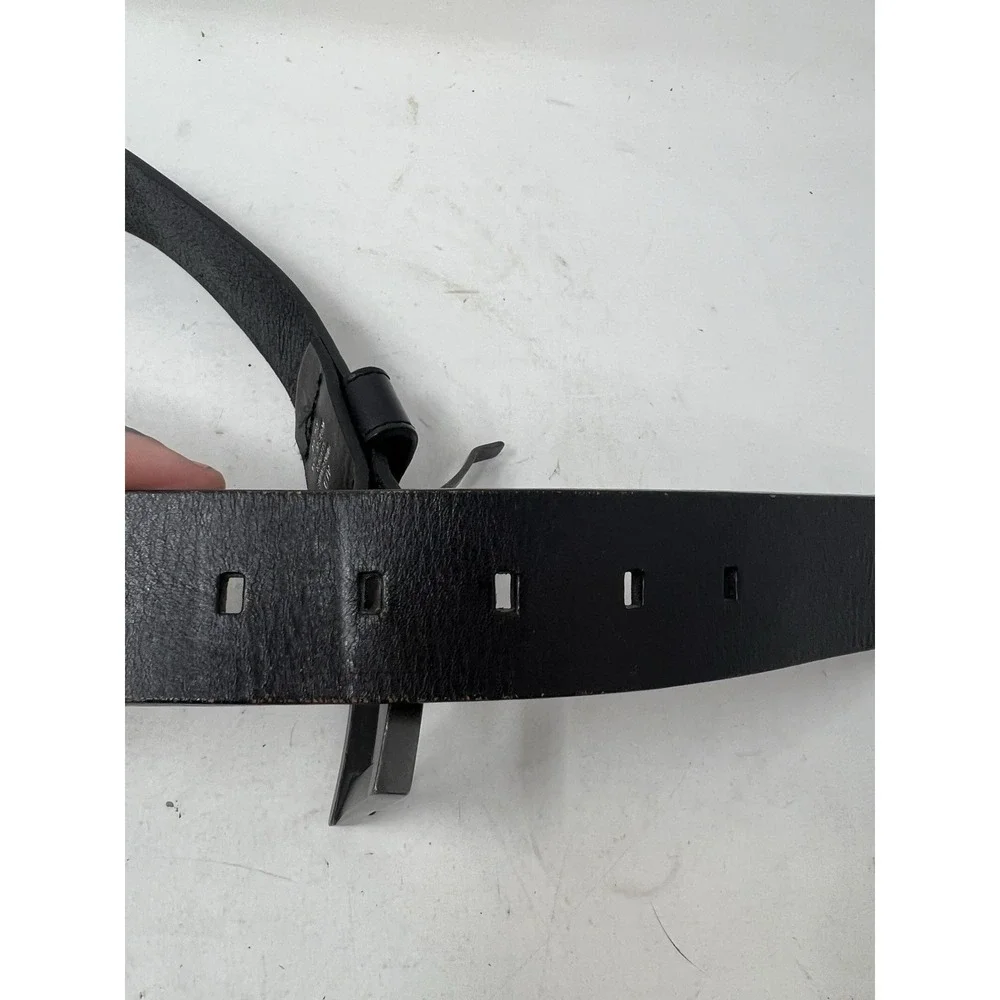 Tumi T-Tech SUPER Dark Chocolate Leather Belt Mens size‎ 36-40 Grunge Chunky